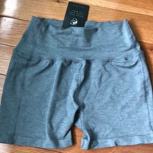 Alphalete revival shorts- grey size medium